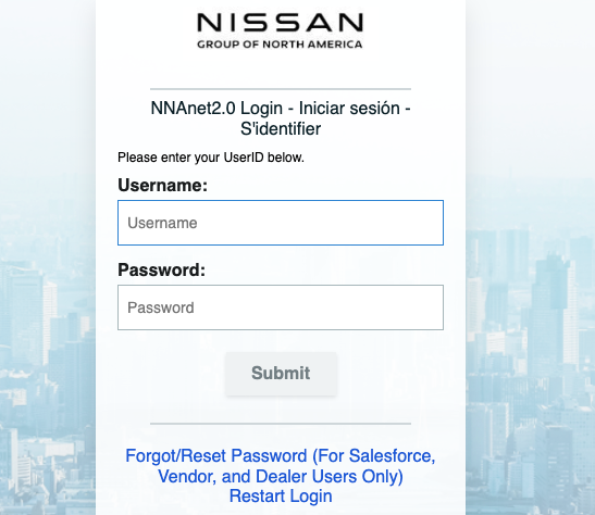 NNAnet Login